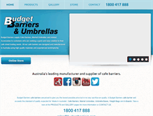 Tablet Screenshot of budgetbarriers.com